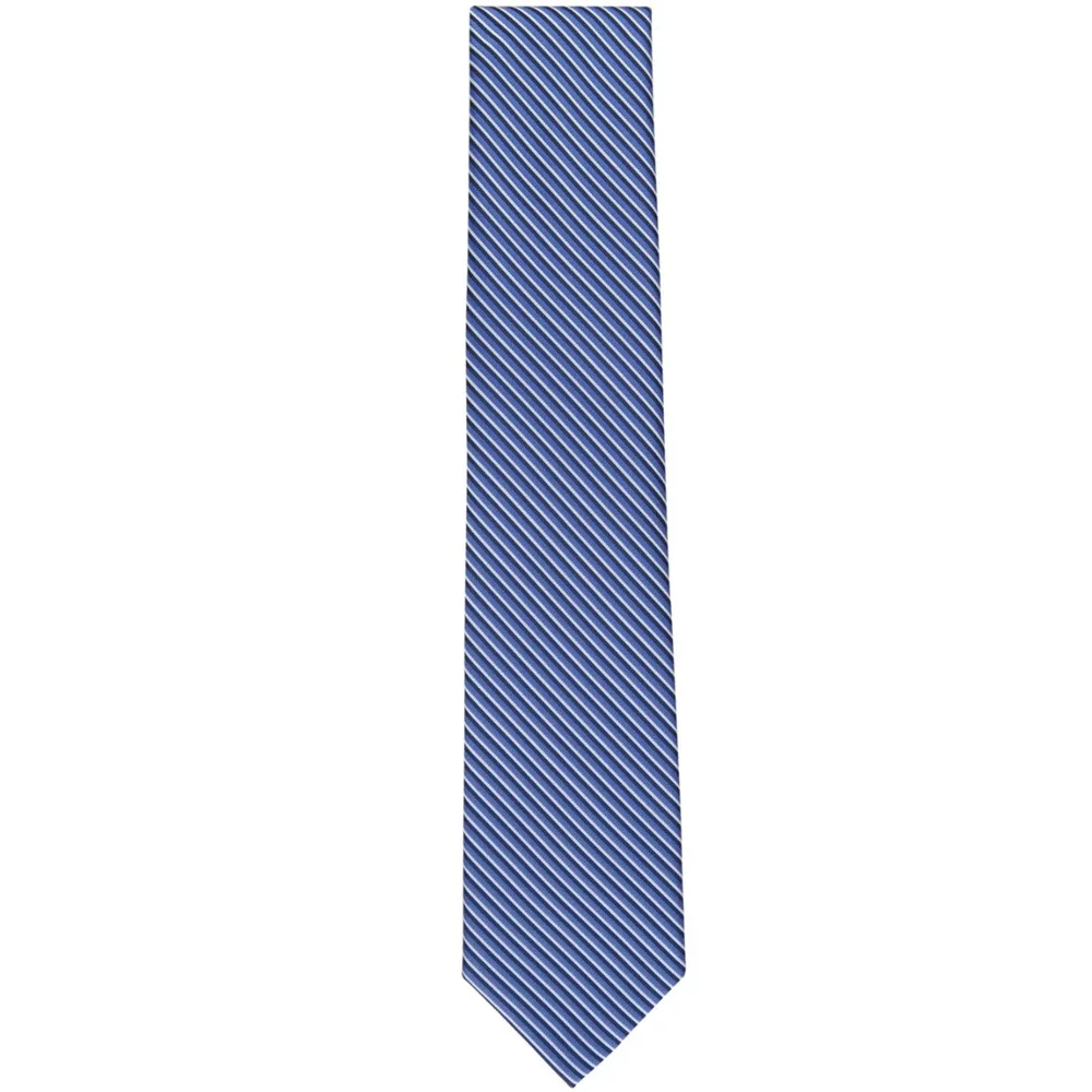 Perry Ellis Men Keen Stripe Tie Navy
